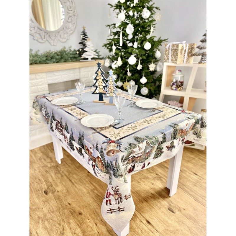 Obrus z tkaniny gobelinowej(tkany maszynowo) - RUNNER723-280 ,137x280 cm