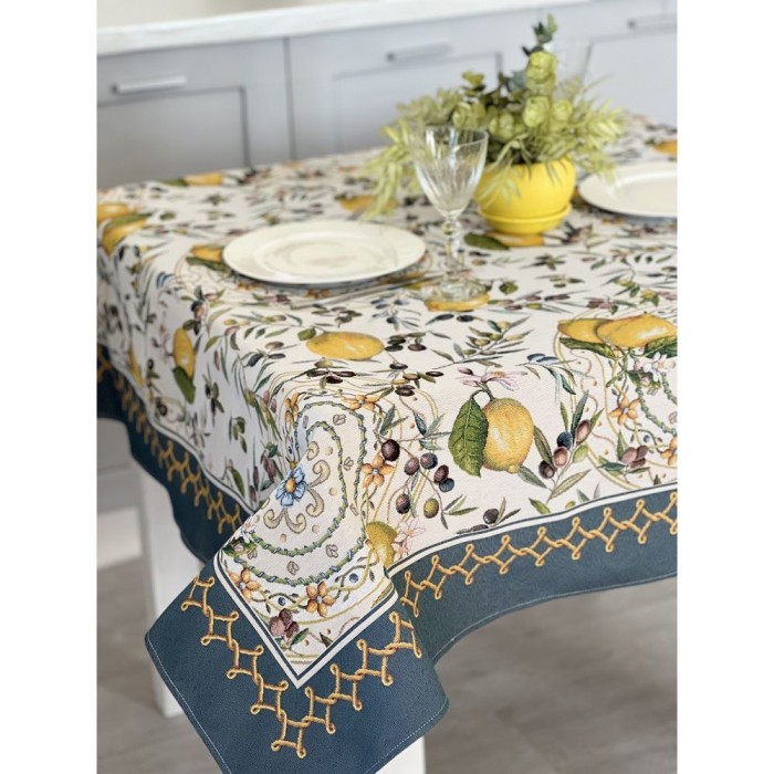 Obrus z tkaniny gobelinowej(tkany maszynowo) - LIMA041, 137x240 cm