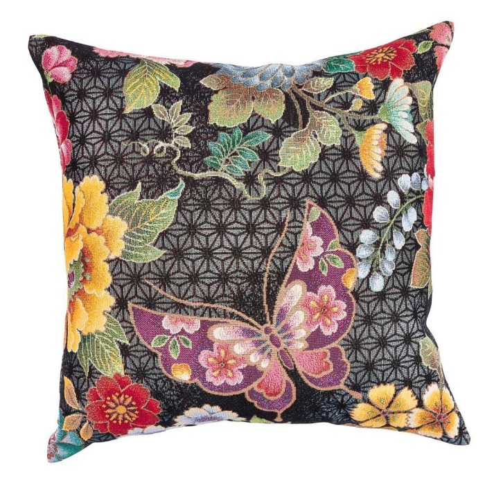 Poszewka na poduszkę z tkaniny gobelinowej(tkany maszynowo) - JAPAN003, 45x45cm