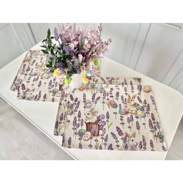 Podkładka na stół z tkaniny gobelinowej(tkany maszynowo) - EDEN1018B-34, 34x44 cm