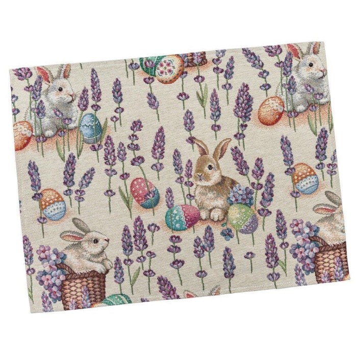 Podkładka na stół z tkaniny gobelinowej(tkany maszynowo) - EDEN1018B-34, 34x44 cm