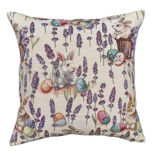 Poszewka z tkaniny gobelinowej(tkany maszynowo) - EDEN1018B-NV1, 45x45 cm