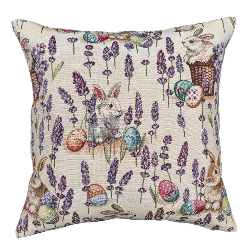 Poszewka z tkaniny gobelinowej(tkany maszynowo) - EDEN1018B-NV1, 45x45 cm