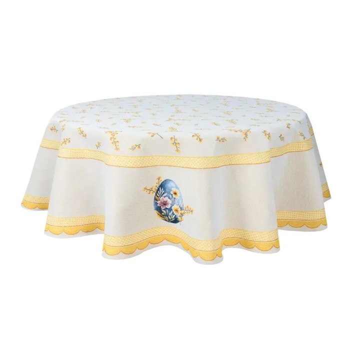 Obrus z tkaniny gobelinowej(tkany maszynowo) - DERLIN col.2-160D śr.160 cm