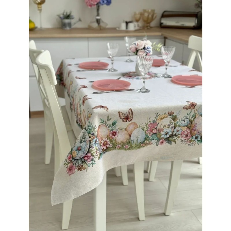 Obrus z tkaniny gobelinowej(tkany maszynowo) - RUNNER1417NA-180 137x180 cm