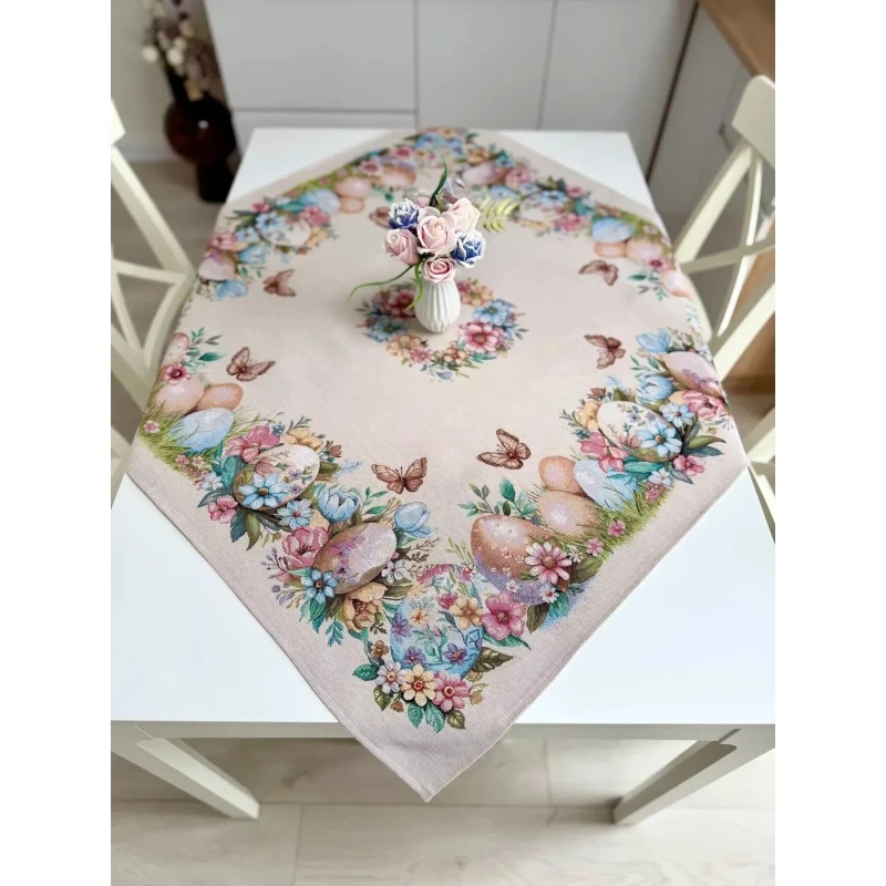 Obrus z tkaniny gobelinowej(tkany maszynowo) - RUNNER1417NA-100 100x100 cm