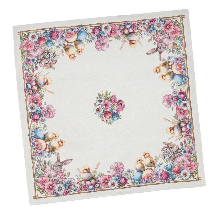 Obrus z tkaniny gobelinowej(tkany maszynowo) - RUNNER1415NA-100 100x100 cm