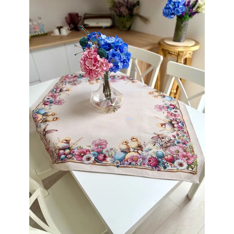 Obrus z tkaniny gobelinowej(tkany maszynowo) - RUNNER1415NA-100 100x100 cm