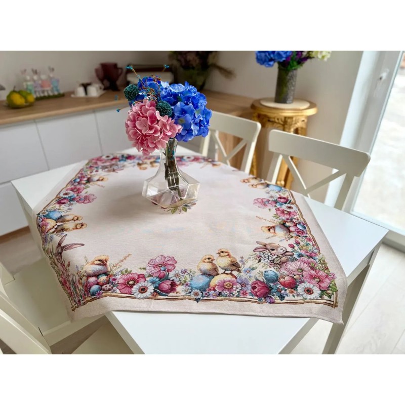 Obrus z tkaniny gobelinowej(tkany maszynowo) - RUNNER1415NA-100 100x100 cm