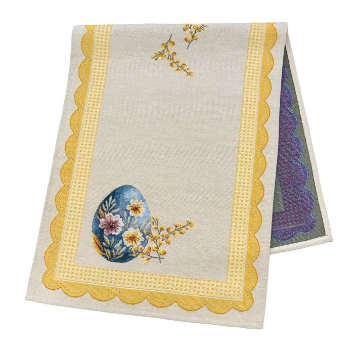 Bieżnik z tkaniny gobelinowej(tkany maszynowo) - DERLIN col.2-37 37x100 cm