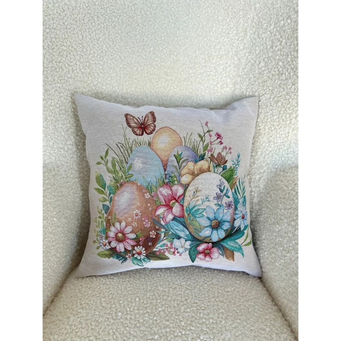 Poszewka na poduszkę z tkaniny gobelinowej(tkana maszynowo) - KISS1417NA, 45x45cm