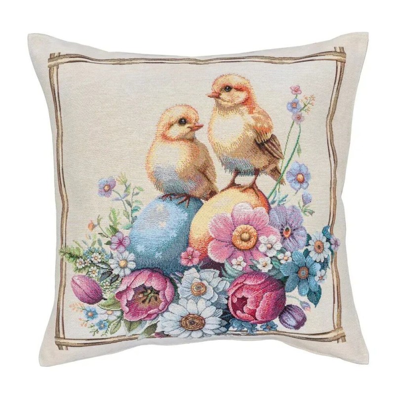 Poszewka na poduszkę z tkaniny gobelinowej(tkana maszynowo) - KISS1415NA, 45x45cm