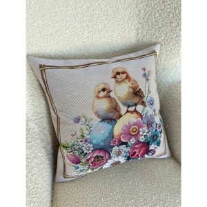 Poszewka na poduszkę z tkaniny gobelinowej(tkana maszynowo) - KISS1415NA, 45x45cm