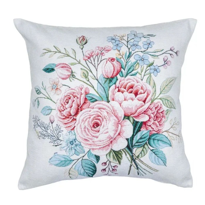 Poszewka na poduszkę z tkaniny gobelinowej(tkana maszynowo) - G-35119-NV CO2 45x45 cm