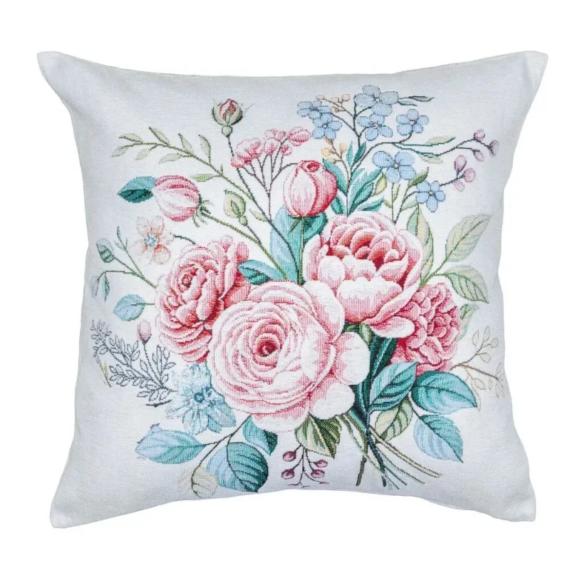 Poszewka na poduszkę z tkaniny gobelinowej(tkana maszynowo) - G-35119-NV CO2 45x45 cm