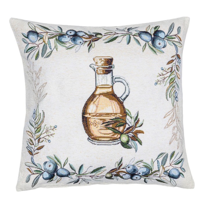 Poszewka na poduszkę z tkaniny gobelinowej(tkana maszynowo) - G-35099-NV CO2 45x45 cm