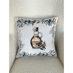 Poszewka na poduszkę z tkaniny gobelinowej(tkana maszynowo) - G-35099-NV CO2 45x45 cm