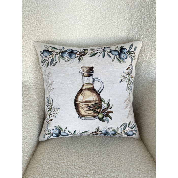 Poszewka na poduszkę z tkaniny gobelinowej(tkana maszynowo) - G-35099-NV CO2 45x45 cm