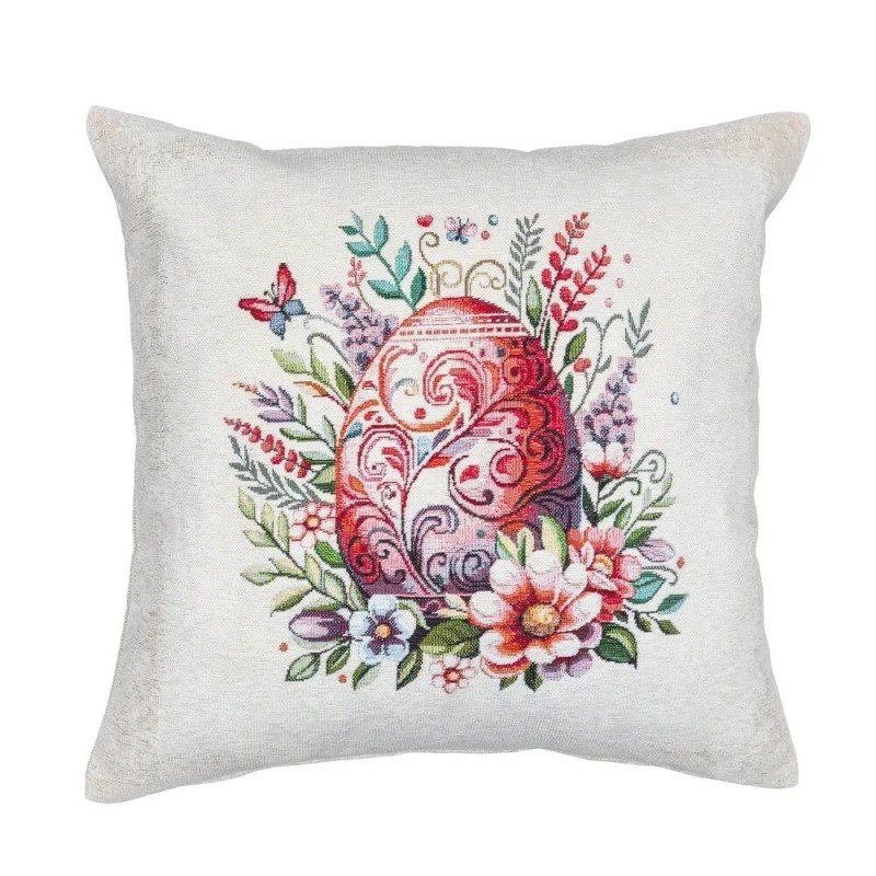 Poszewka na poduszkę z tkaniny gobelinowej(tkana maszynowo) - G-35242-NV CO1 45x45 cm