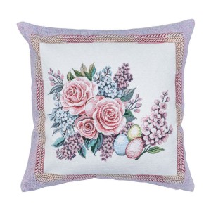 Poszewka na poduszkę z tkaniny gobelinowej(tkana maszynowo) - G-35244-NV CO3 45x45 cm