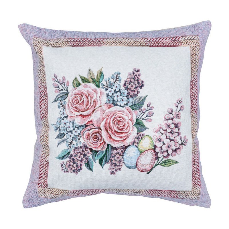 Poszewka na poduszkę z tkaniny gobelinowej(tkana maszynowo) - G-35244-NV CO3 45x45 cm