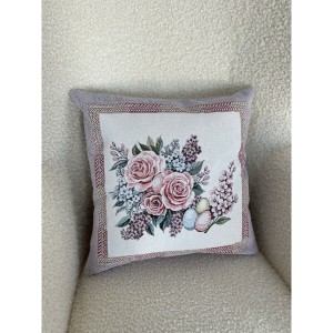 Poszewka na poduszkę z tkaniny gobelinowej(tkana maszynowo) - G-35244-NV CO3 45x45 cm