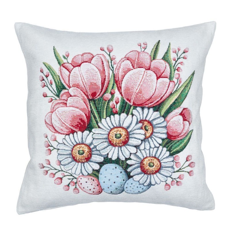 Poszewka na poduszkę z tkaniny gobelinowej(tkana maszynowo) - G-35244-NV CO2 45x45 cm