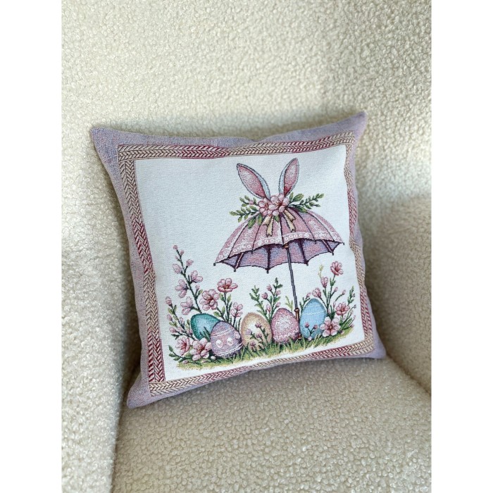 Poszewka na poduszkę z tkaniny gobelinowej(tkana maszynowo) - G-35244-NV CO1 45x45 cm