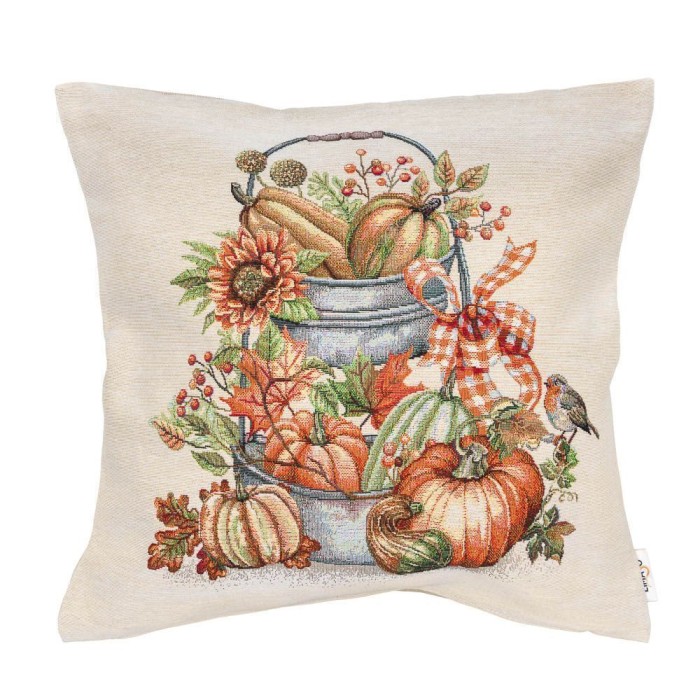 Poszewka na poduszkę z tkaniny gobelinowej(tkana maszynowo) - KISS1223, 45x45cm