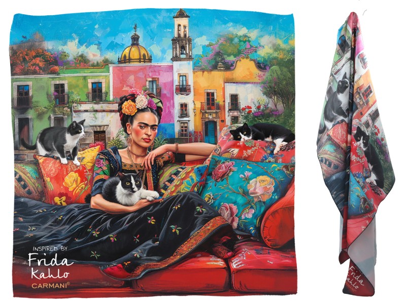 Carmani, apaszka z taminy - inspiracja FRIDĄ KAHLO