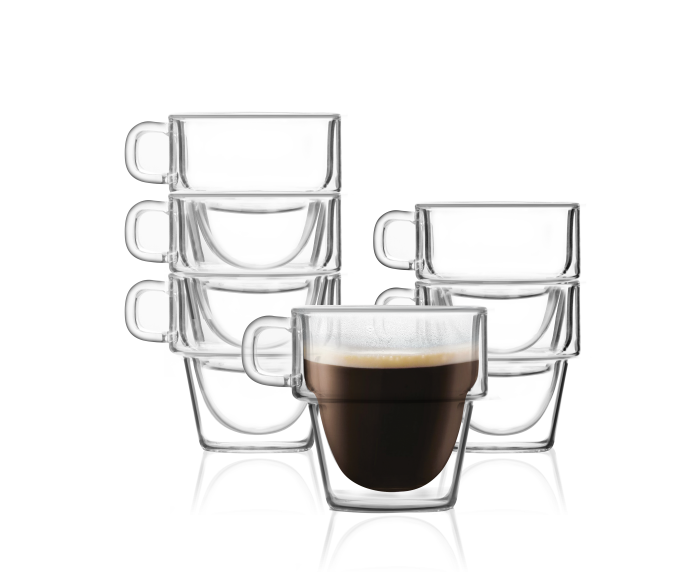 Komplet 6 szklanek do espresso z podwójną ścianką 150ml Senso 27435