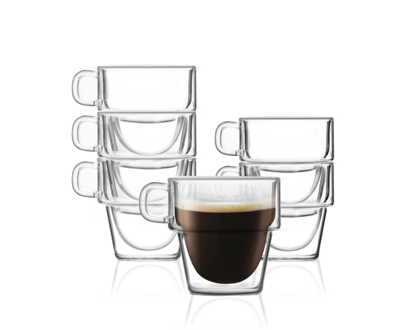Komplet 6 szklanek do espresso z podwójną ścianką 150ml Senso 27435