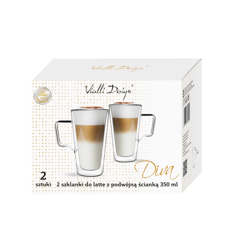 Komplet 2 szklanek do latte 350ml Diva 6490