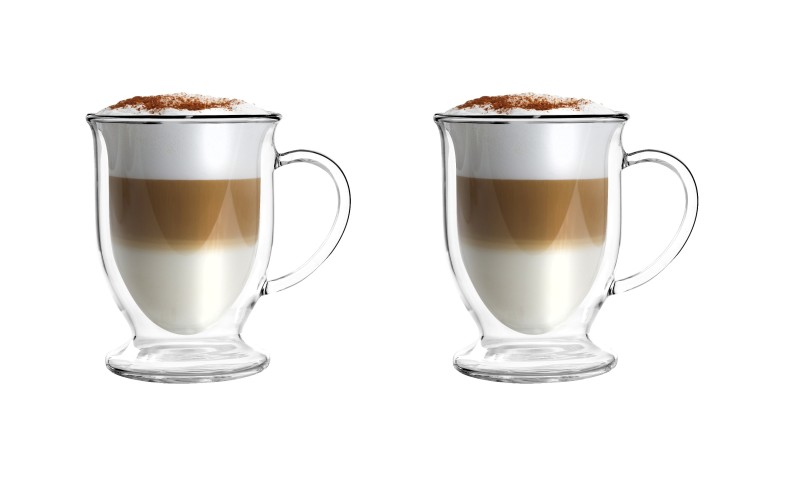 Zestaw 2 szklanek z podwójną ścianką do latte Amo 250 ml 26421