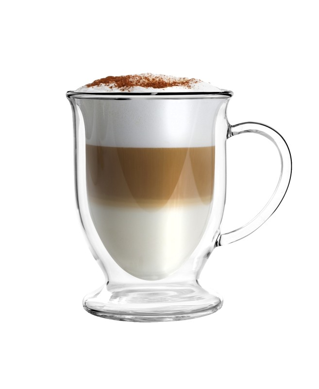 Zestaw 2 szklanek z podwójną ścianką do latte Amo 250 ml 26421