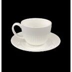 Summer P., porcelanowy zestaw - 6 filiżanek + spodek, 230 ml