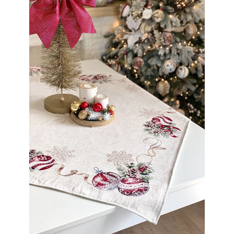 Limaso, obrus z tkaniny gobelinowej(tkany maszynowo) - G-34278-137, 140x140 cm