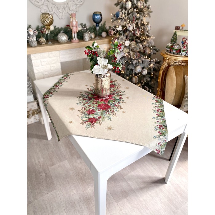 Limaso, obrus z tkaniny gobelinowej(tkany maszynowo) - Runner 1391NA-137, 137x137 cm