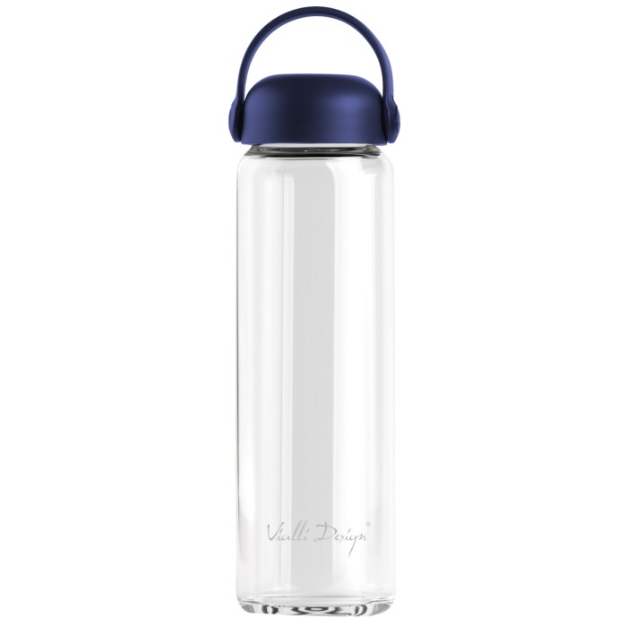 Szklana butelka na wodę Fuori 540 ml granatowa 30244