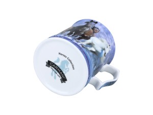 Carmani, porcelanowy kubek 450ml - Horses Coll., konie