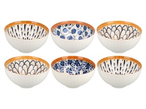 Kpl. 6 miseczek  z porcelany, 11.5x6cm