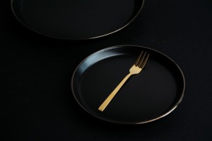 Widelec obiadowy Piano gold 29071