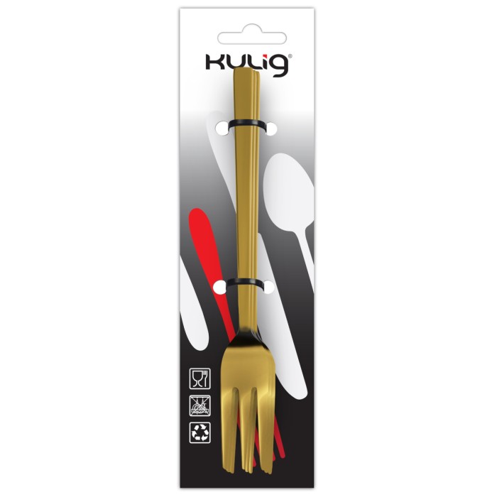 Widelczyk do ciasta Piano Shiny gold 3 sztuki zawieszka 30930