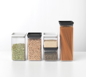 Kwadratowy pojemnik 2,5l Tasty+ szary 122408