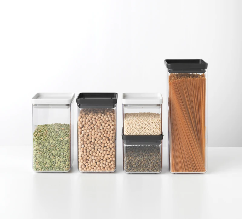 Kwadratowy pojemnik 2,5l Tasty+ szary 122408