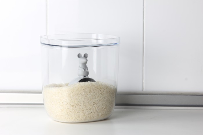 Pojemnik do przechowywania Lucky Mouse szary 3,5L 10326-GY