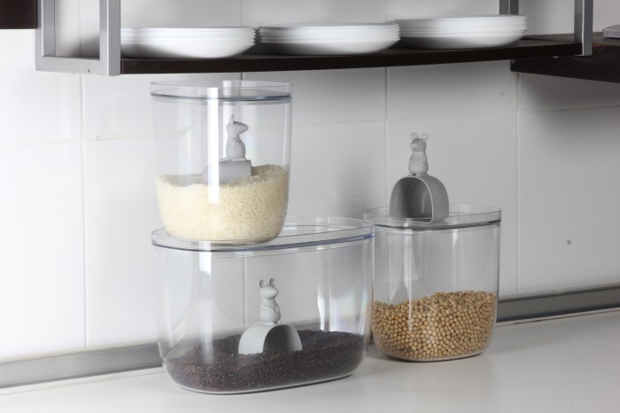 Pojemnik do przechowywania Lucky Mouse szary 3,5L 10326-GY