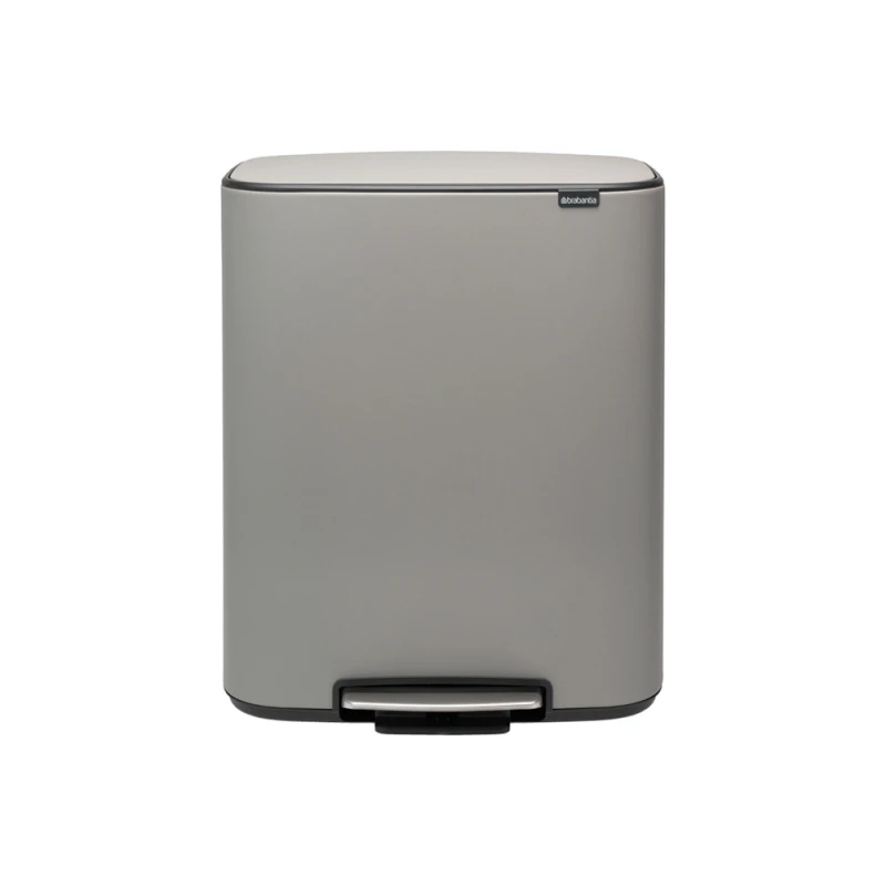 Kosz na śmieci pedałowy Bo 2x30L mineralny szary 211485