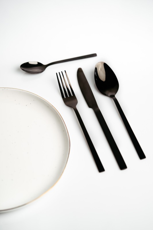 Łyżka obiadowa Piano black 3 sztuki zawieszka 29552