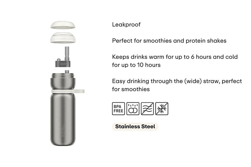 Butelka sportowa termiczna Twist Active 600 ml Graphite Black 103011041800